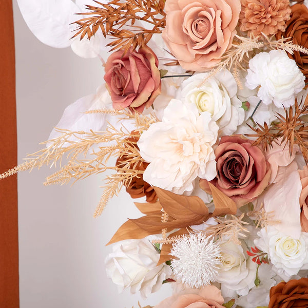 The Anna-  Rose Brown Silk Floral Arrangement