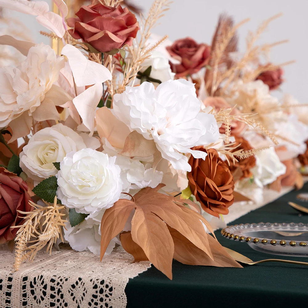 The Anna-  Rose Brown Silk Floral Arrangement