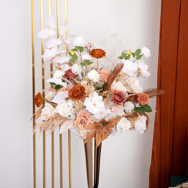 The Anna-  Rose Brown Silk Floral Arrangement