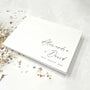 Personalized Wedding Guest Book – Elegant Keepsake Album