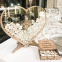 Personalised Wedding Guest Book Alternative – Wooden Hearts Drop Box