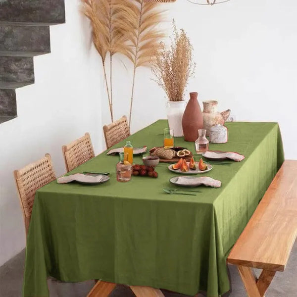 Green Christmas Tablecloth