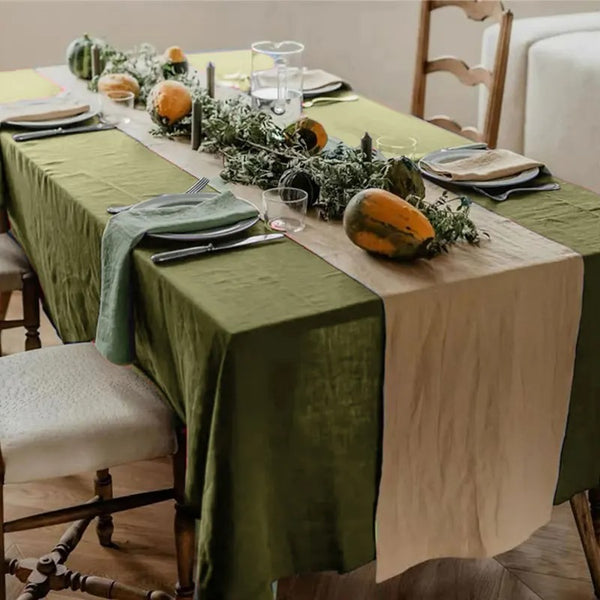 Green Christmas Tablecloth