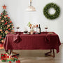 Red Christmas Tablecloth