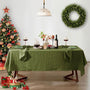 Green Christmas Tablecloth