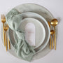 Sage Green Rustic Cotton Napkins