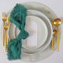 Emerald Green Rustic Cotton Napkins