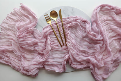 Rustic Gauze Table Runners - 4m